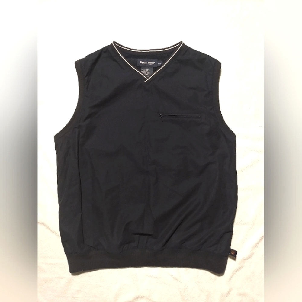 POLO GOLF Ralph Lauren Cotton Nylon Men's Mesh Lined Outer Vest